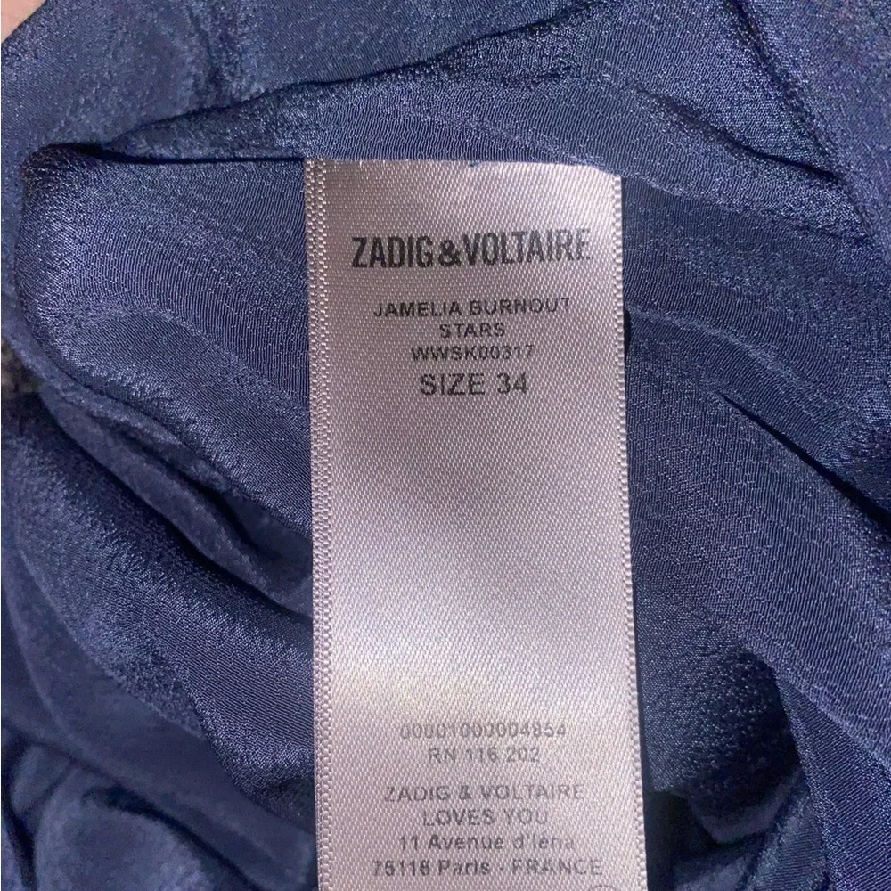 Zadig & Voltaire - Jamelia Burnout Stars - size 34/xs - Picture 5 of 6